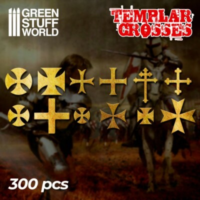 Green Stuff World Templar Cross Symbols 