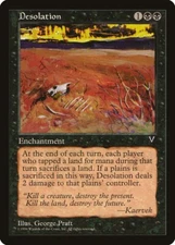 Desolation NM/M Visions Black Enchantment Uncommon English MTG Magic Regular 58