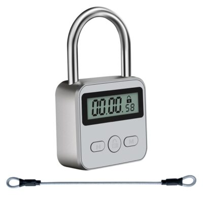 Metal Timer Lock Lcd Display Multifunction Electronic Time 99 Hours Max Timing U