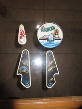 Bally FATHOM Pinball Slingshot Plastics + Key...