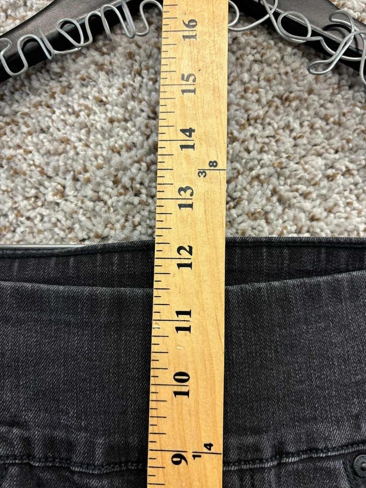 Style & Co Boyfriend Jeans Black Denim Straight Leg Jeans Pull On Women