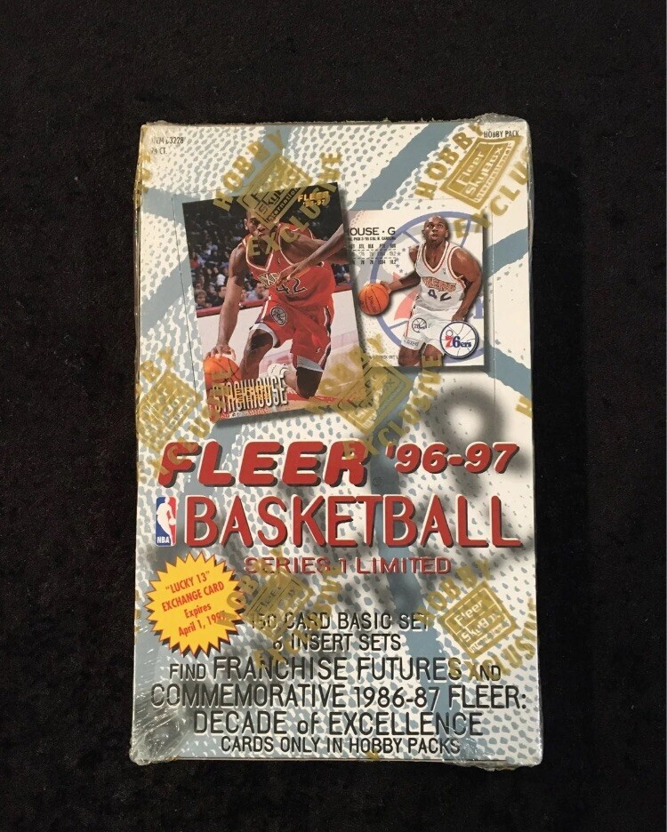 1996-97 Fleer Basketball Series 1 Hobby Box Sealed 24 Packs 
