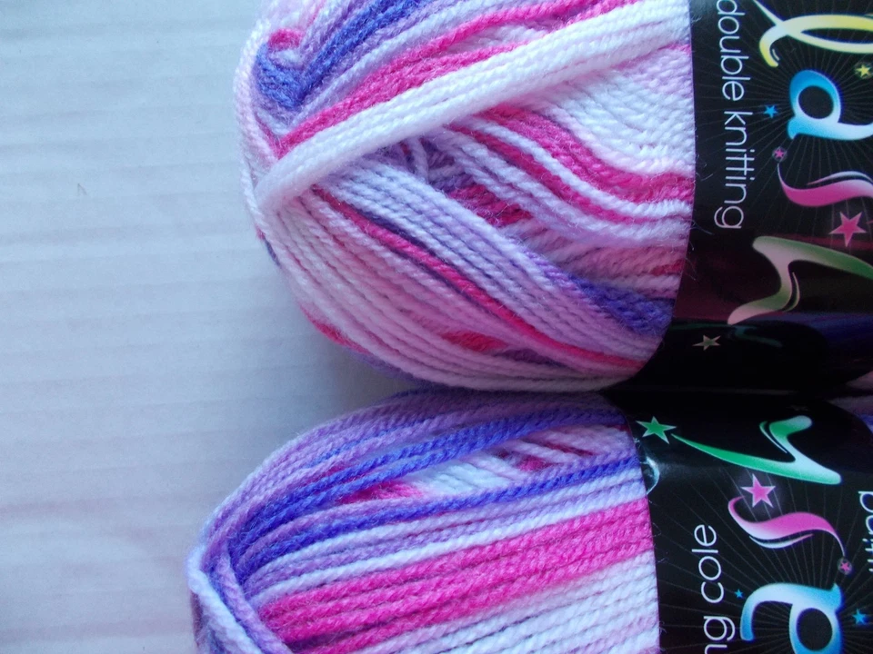 King Cole Flash DK gradient yarn, Candy, lot of 2 (317 yd ea) - Image 2 of 3
