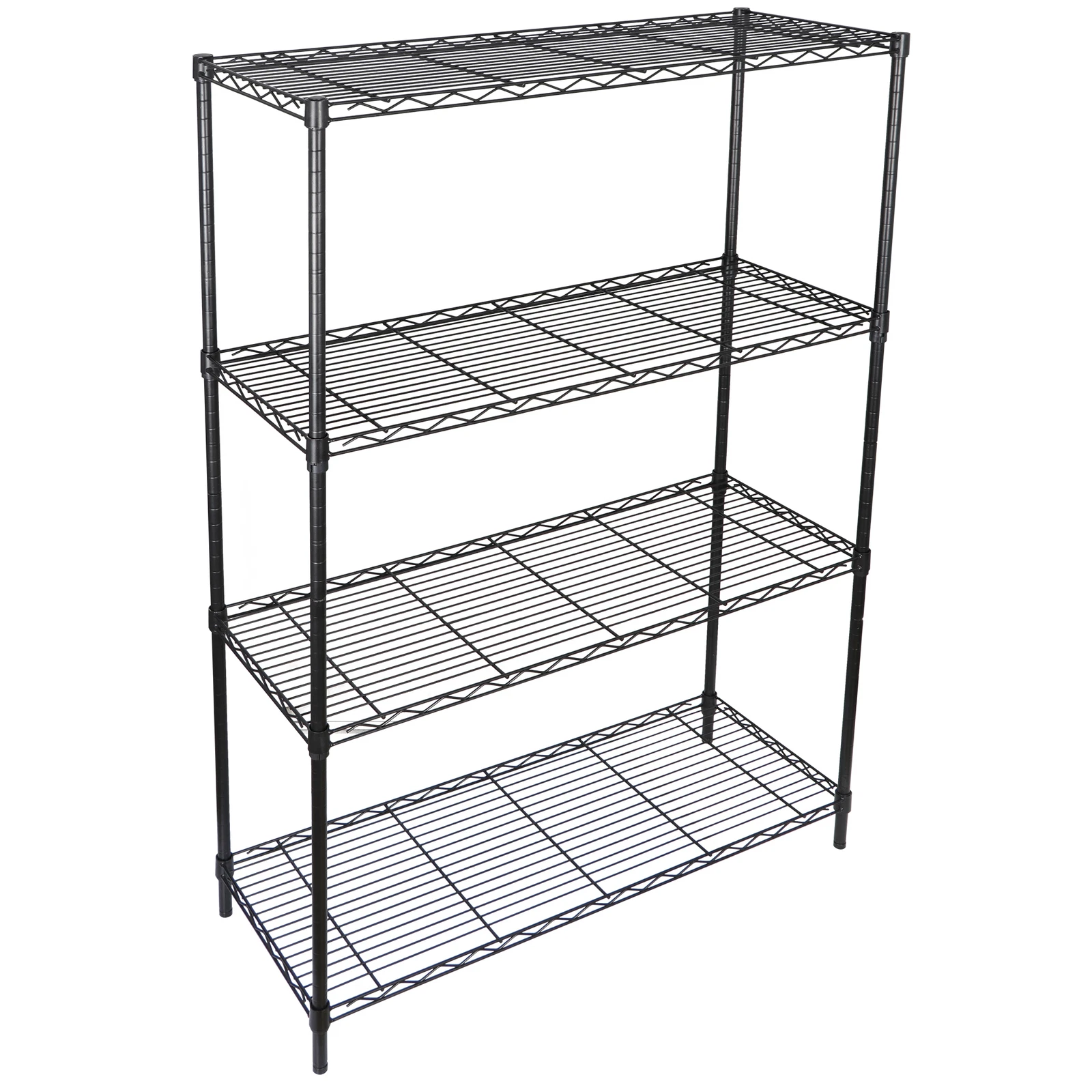 4 Shelf Adjustable Storage Shelving Steel Organizer Wire Rack Black Heavy Duty
Opens in a new window