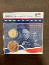 U.S. Mint Presidential $1 Coin and Spouse Medal Set: Millard & Abigail Fillmore