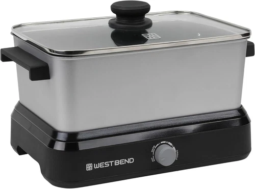 West Bend Slow Cooker Crock Pot 5 Quart Non-stick with Thermal Carrying Case NEW