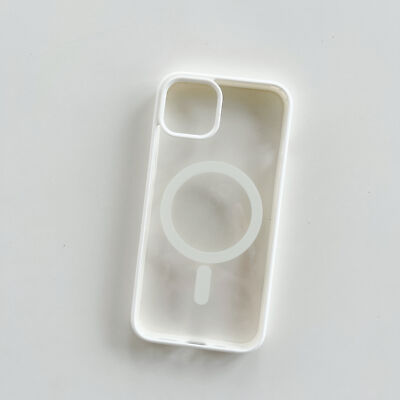For iPhone 7/8/XS/11/12/13/14/15 Frosted Acrylic Magsafe Clear Slim Phone Case