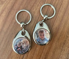 Schlüsselanhänger Fotoanhänger mit 2 Fotos beidseitig Geschenk Geburtstag