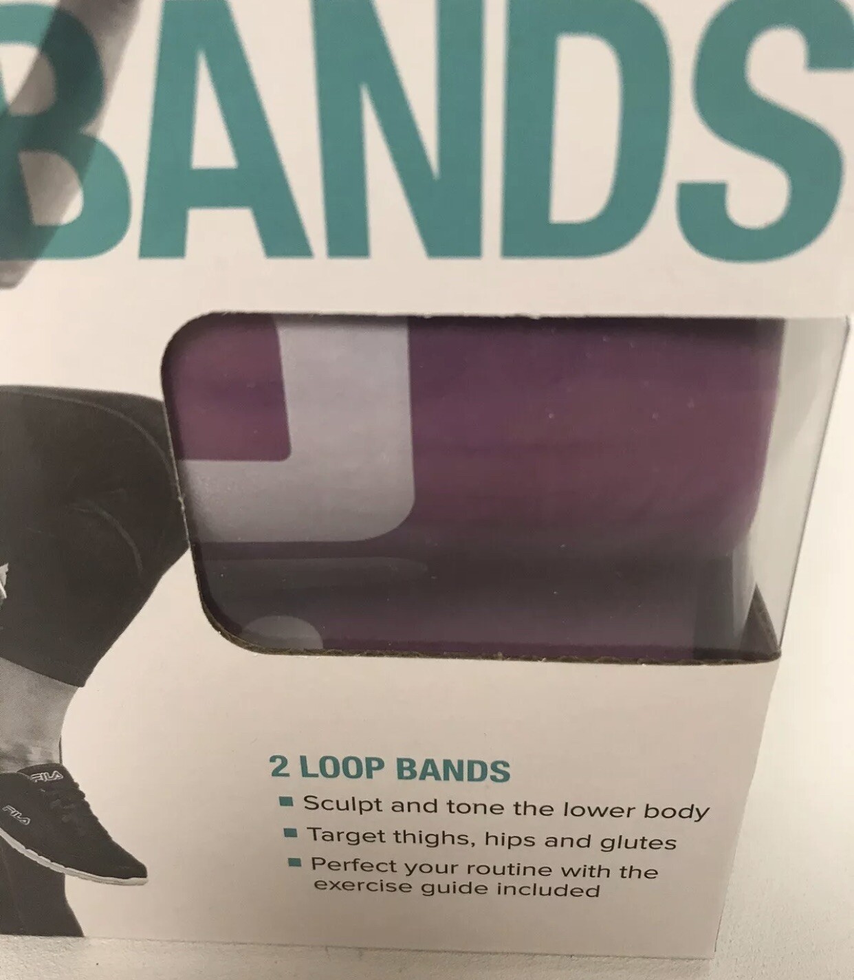 FILA Multilevel Resistance Loop Bands Pack Of 2 Purple & Blue