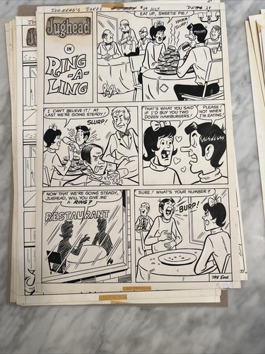 Archie Comics Original Art - Jughead’s Jokes #29 1967 Near Full Issue - 28 Pages - Picture 17 of 24