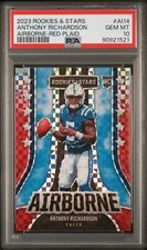 2023 ROOKIES & STARS🔥ANTHONY RICHARDSON🔥PSA 10🔥POP 27🔥RED PLAID AIRBORNE RC