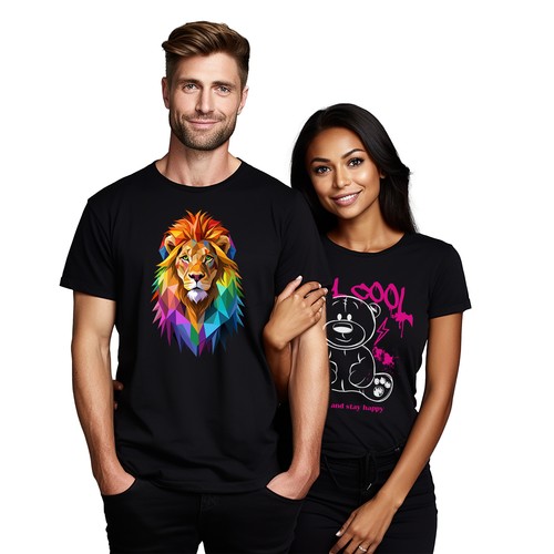 Lustiges T-Shirt Pride_50 Roaring Lion Head - Entfessle Your Inner Beast mit Stil! 10 - Bild 10 von 46