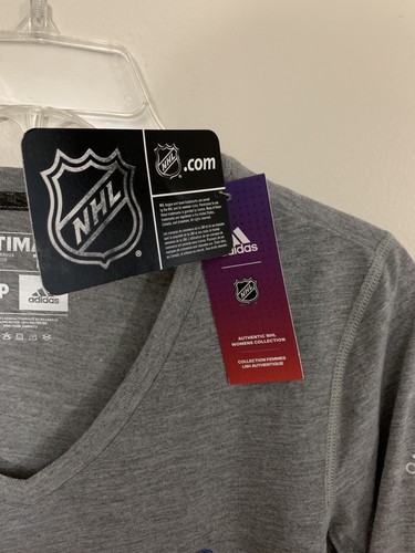 New York Rangers Hockey Taglia Small Camicia Donna Adidas Grigio Abbigliamento Sportivo NUOVO Z1 - Foto 4 di 9