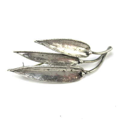 ROYAL FLORA Designer Brosche 925 Sterling Silber Denmark Handmade Orla Eggert