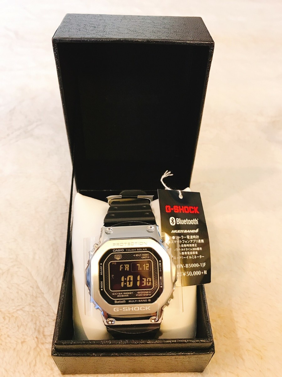 【新品/FULL L】G-SHOCK　GMW-B5000-1JF GMWB5000-1 | Digital Stainless Steel Bluetooth Men's Watch G-SHOCK