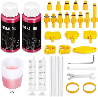 Bremsenentlüftungskit für Shimano, TEKTRO, MAGURA hydraulische Scheibenbremsen, inkl. 120 ML