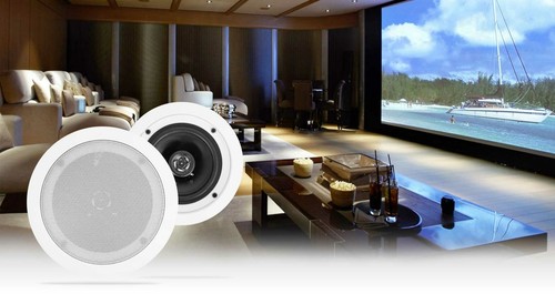6000w (6) Zone, Home Theater Bluetooth Receiver+12) 5.25" White Ceiling Speakers - Picture 9 of 12