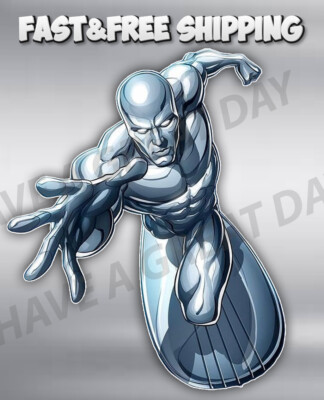 #ad #ad Silver Surfer Main Sticker Vinyl Decal 10 Sizes?? with tracking $15.99