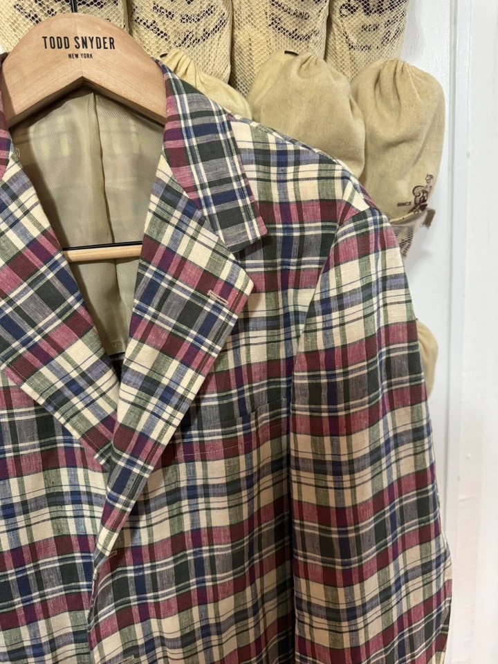 The Armoury By Ring Jacket Cotton Madres Model 11 Sport Coat 54-56 MTM - Image 2 of 4