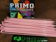 PRIMO FORGED PINK BMX BIKE 184mm SPOKES + NIPS 14G 50 Fit 48 36h wheels Hutch CW