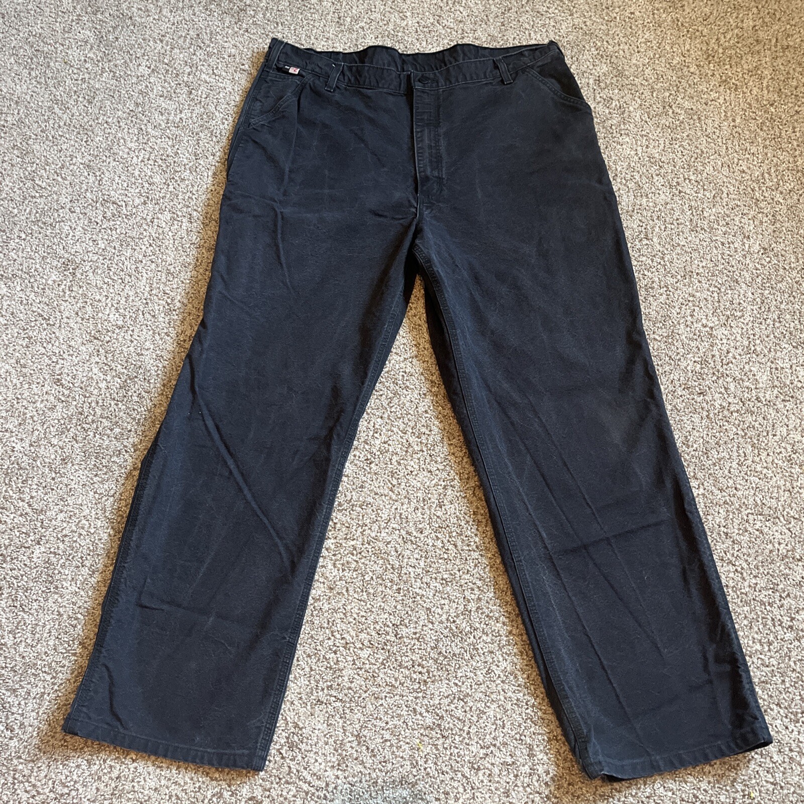Carhartt Pants Mens 42x36 (40x32) Black CAT Flame Resistant Jeans 100791-001 - main photo