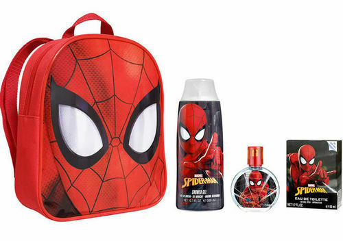 Set Regalo Perfume Marvel Spiderman Para Niños EDT 50ml+ Gel de Ducha + Mochila