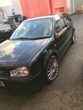 volkswagen Golf mk4 headrest black with white stiching ref 4