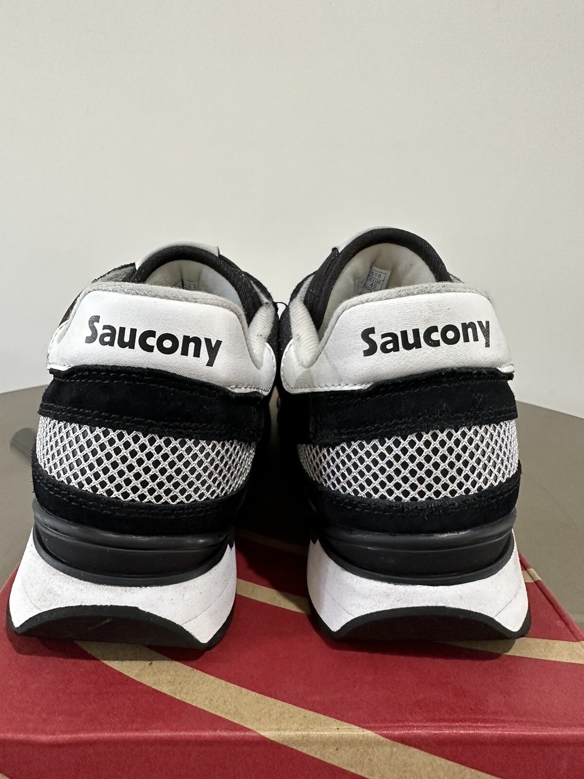 US 11 SAUCONY SHADOW ORIGINAL OG BLACK WHITE RARE VINTAGE RUNNER image 4