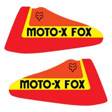 1979-1980 THICK SERIES SUZUKI RM 125 250 400 MOTO X FOX GAS TANK DECAL SET 