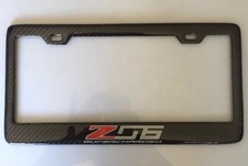 Carbon Fiber C7 C6 Z06 Corvette Supercharged License Plate Frame -show Quality