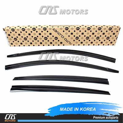 4x Smoked Window Sun Vent Visor Rain Guards For 2017-2022 Hyundai Ioniq / EV