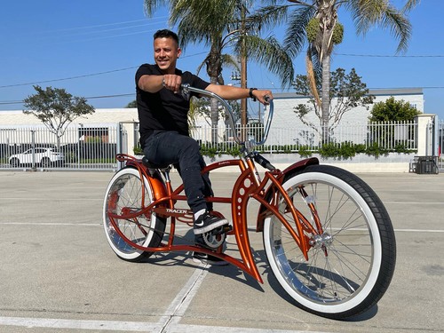 26" Single Speed Stretch Rear Rack Disc Brake Electric Compatible Chopper Bike - Picture 12 of 26