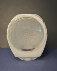 Vintage Clear White Light Cover Globe Sconce Porch Vanity Flower — photo 1