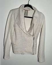 Dolan Left Coast Collection Jacket Sz Small Beige Cotton USA Coat Anthro