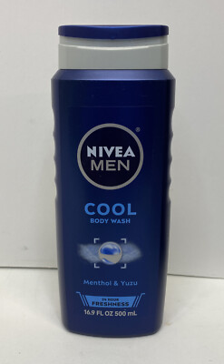 NIVEA MEN Cool Body Wash with Icy Menthol, 16.9 Fl Oz Bottle(Shipping Free)