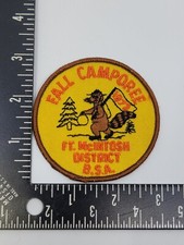 1972 Original BSA Boy Scouts Fort McIntosh District Fall Camporee Patch