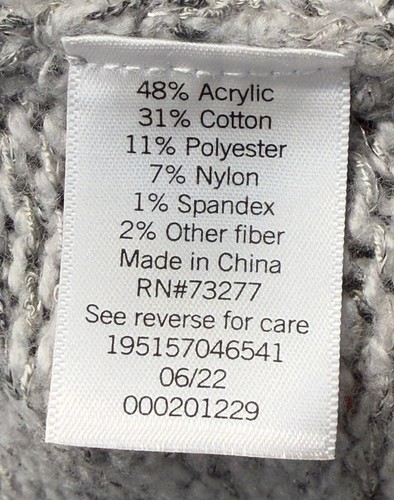Sonoma Women’s Sz M Gray The SuperSoft Open Front Cardigan Sweater - Picture 5 of 8