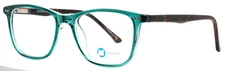 MODERN OPTICAL Watchful Teal Crystal Tortoise Womens Eyeglasses 51-18-140 B:40