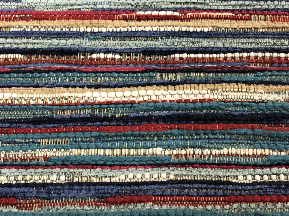 Tela de tapicería a rayas tejida texturizada Kravet - Bordes Big Sky 2,85 yardas 32801-913 Foto 2 de 2