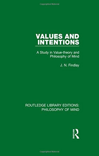 Values and Intentions: A Study in Value-theory , Findlay..