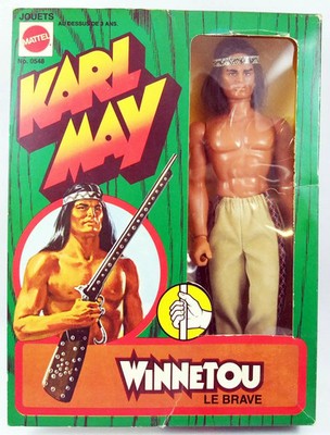 Karl May (Big Jim) - Mattel - Winnetou Le Brave neu in Box DE (Ref.0548)