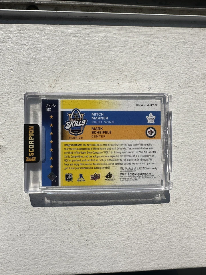 2020-21 SP Game Used Mark Scheifele Mitch Marner Dual Tag Auto 1/1 🔥 - Image 2 of 2