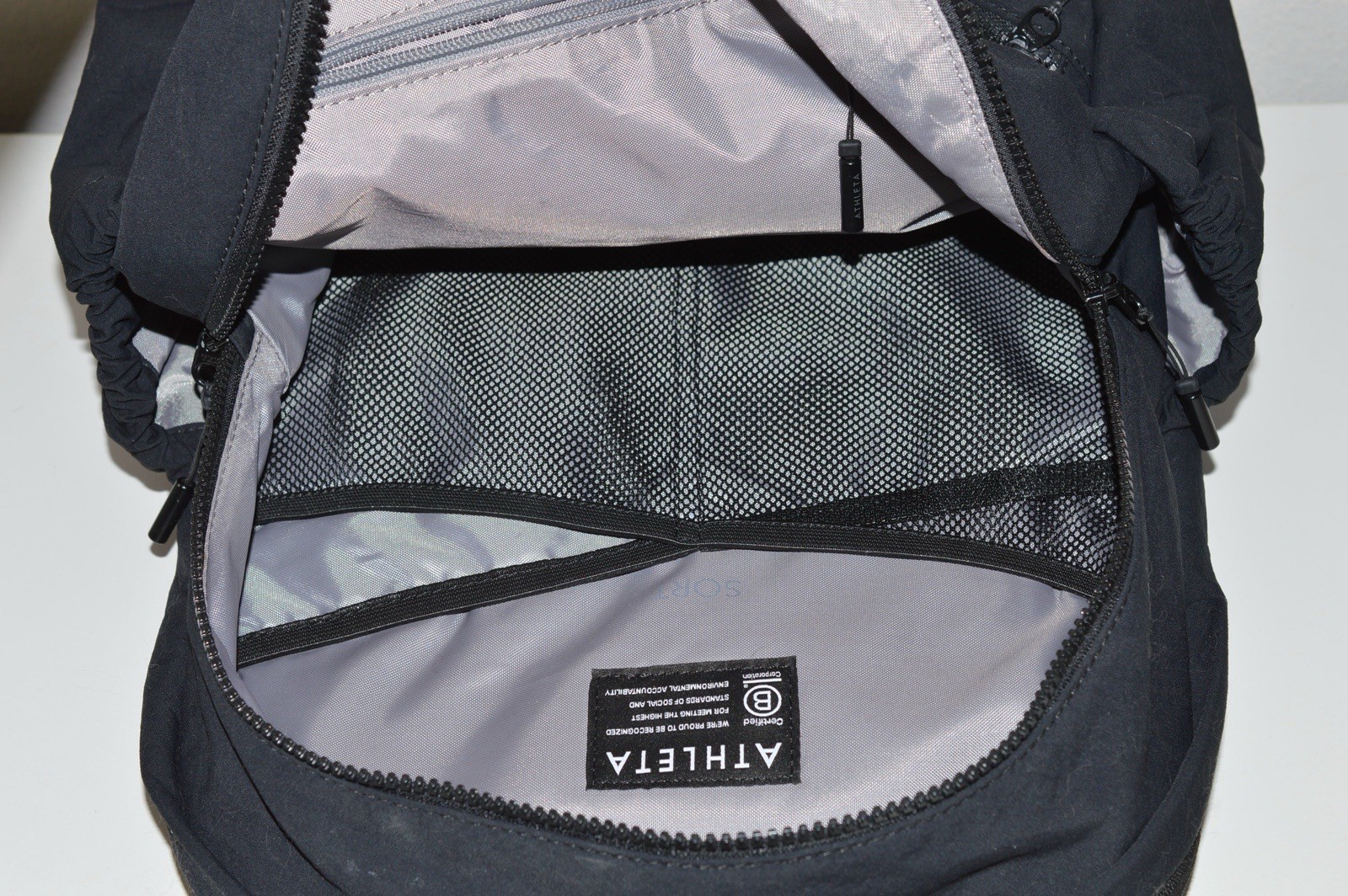 Athleta Backpack Kinetic Bag Solid Black School G… - image 6