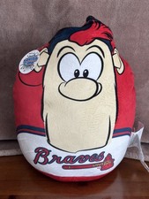 MLB Atlanta Braves Blooper Plushie Mascot Throw Pillow 14” with original tags🔥