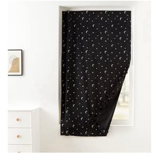 Amazon Basics Portable Blackout Curtain Shade with Suction Cups, Moon Stars 1p