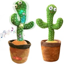 Dancing Cactus Toy Talking Singing Recording Plush Doll Funny Gift for Kids