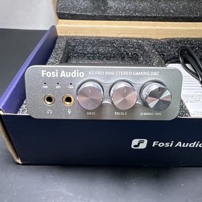 Fosi Audio K5 Pro Gaming DAC Headphone Amplifier Digital-to-Analog Converter AUX