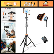 69" Magnetic Phone Tripod with Remote - Stable Cell Phone Stand for Video Record