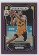 2023 Panini Prizm Turkish Airlines EuroLeague Purple 85/99 Wade Baldwin IV 1pe9