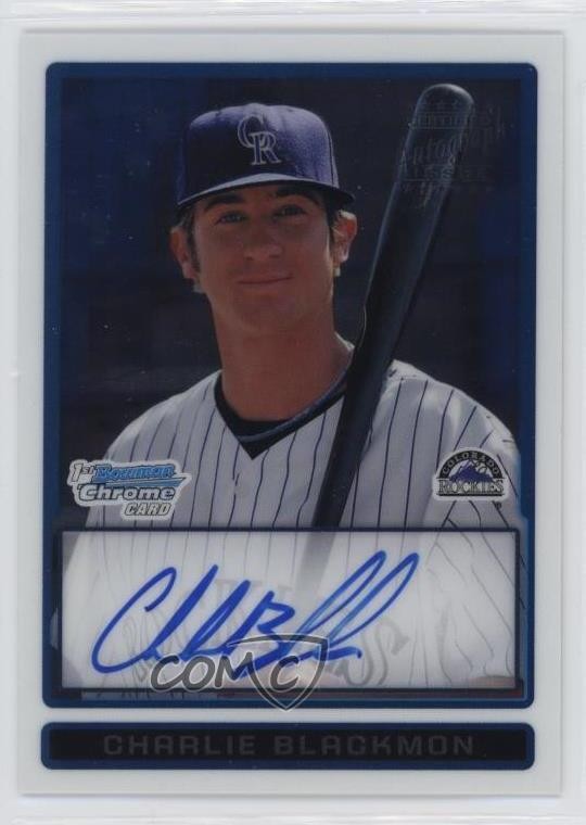 2009 Bowman Chrome Prospects Charlie Blackmon #BCP121 Auto